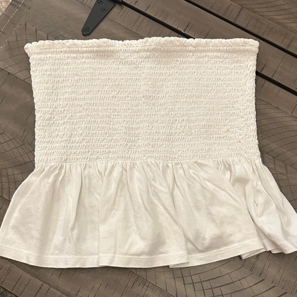 GAP White Girls Strapless Tank Top Tube Top Flowy